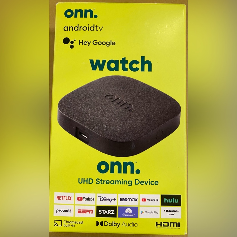 Onn Android TV Box UHD Streaming Device